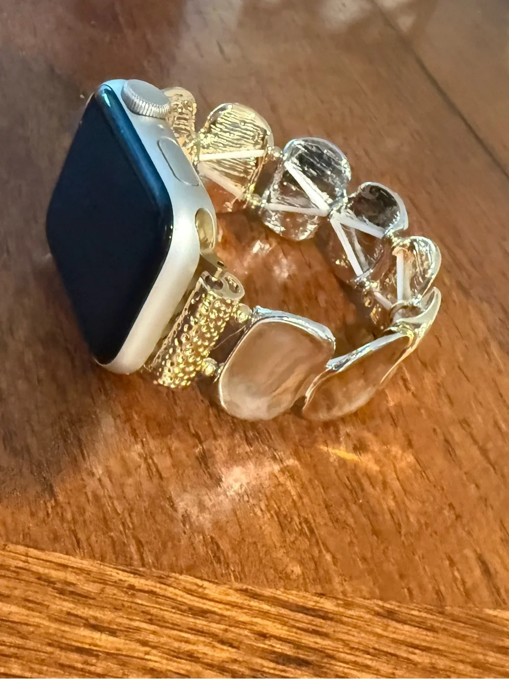 Mixed Metal Link Bracelet Apple Watch Band - Rose Gold, Gold & Silver